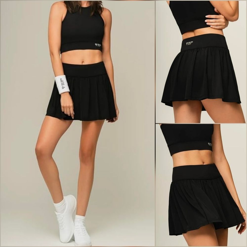 💬🩵⏭️NWT Gldn PNT Black Performance Athletic Skort Medium